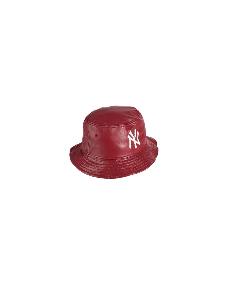 New Era MLB LEATHER BUCKET NEYYAN   - ACCESSOIRES - Mützen & Hüteauf YOOX.COM Bordeaux