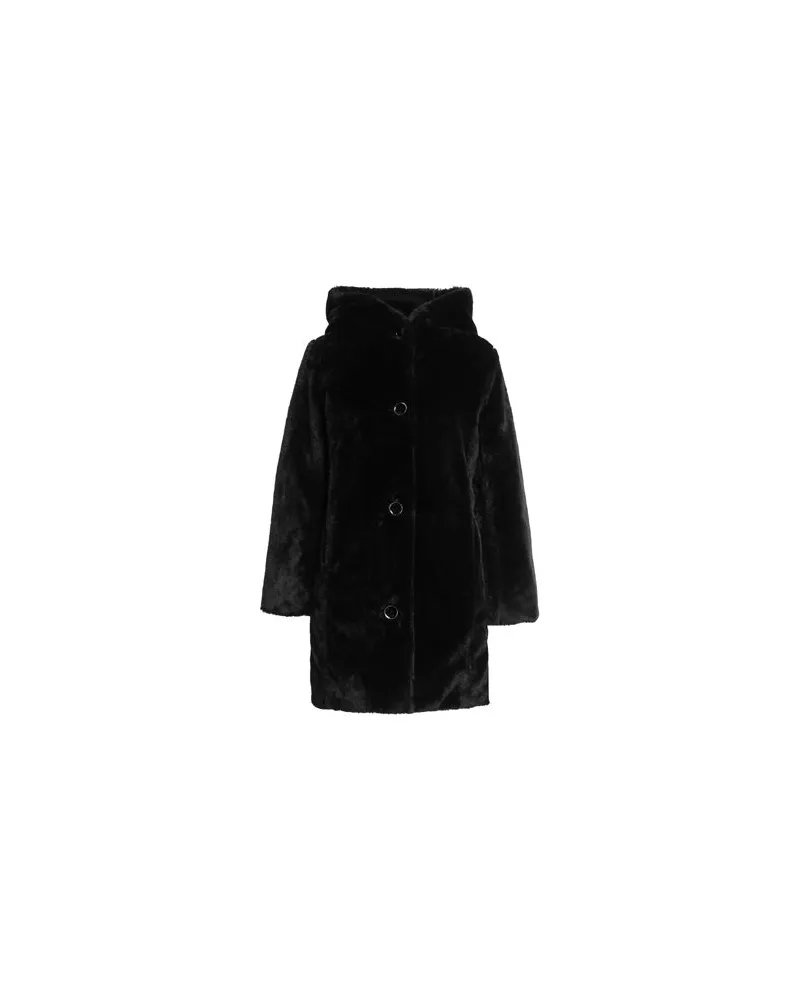 Diana Gallesi JACKEN & MÄNTEL - Shearling- & Kunstfellauf YOOX.COM Schwarz