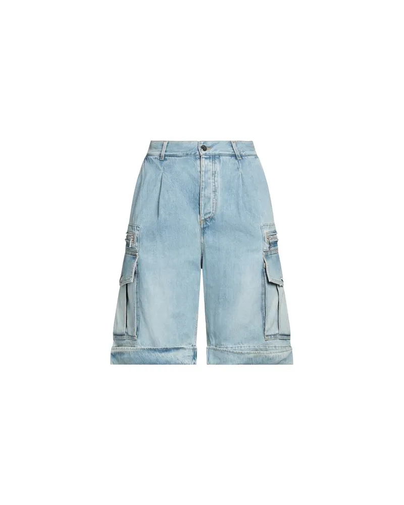 Balmain HOSEN & RÖCKE - Jeansshortsauf YOOX.COM Blau