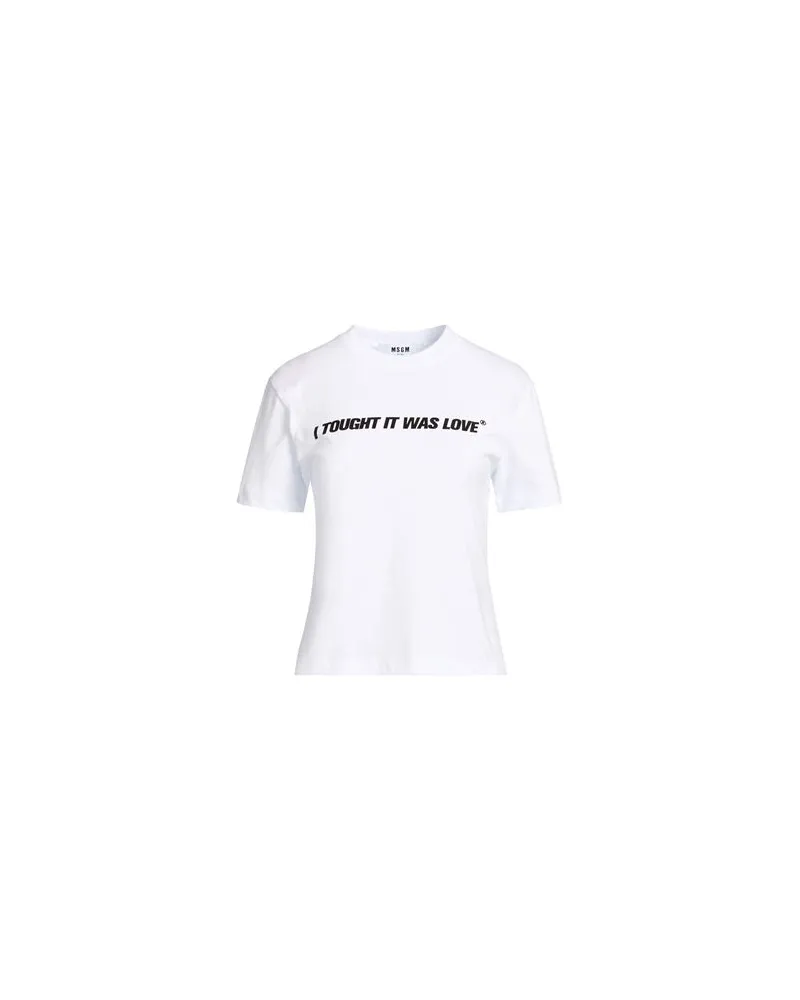 MSGM TOPS - T-shirtsauf YOOX.COM Weiß