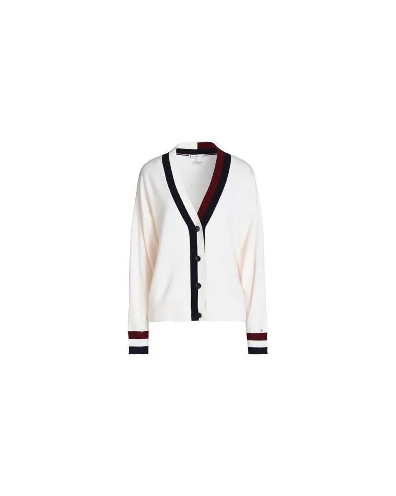 Tommy Hilfiger STRICKWAREN - Strickjackenauf YOOX.COM Cremeweiß