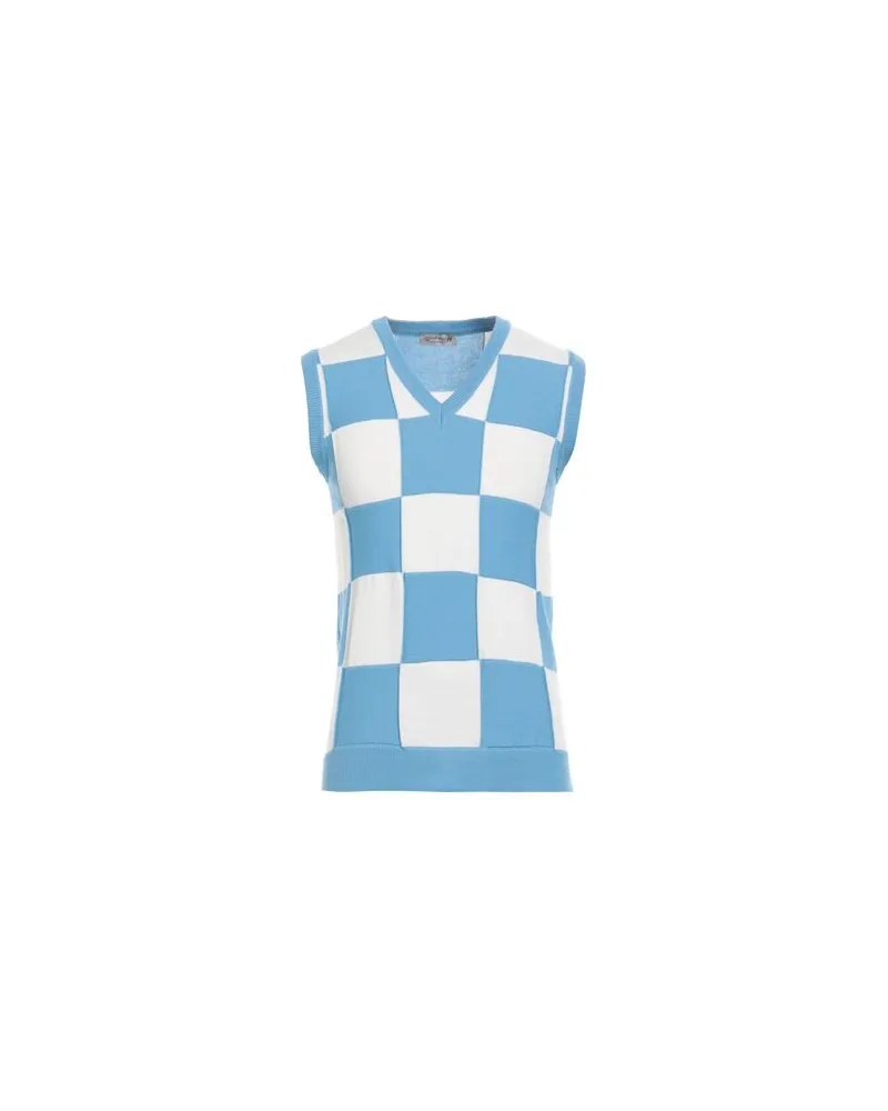 Daniele Alessandrini STRICKWAREN - Pulloverauf YOOX.COM Azurblau