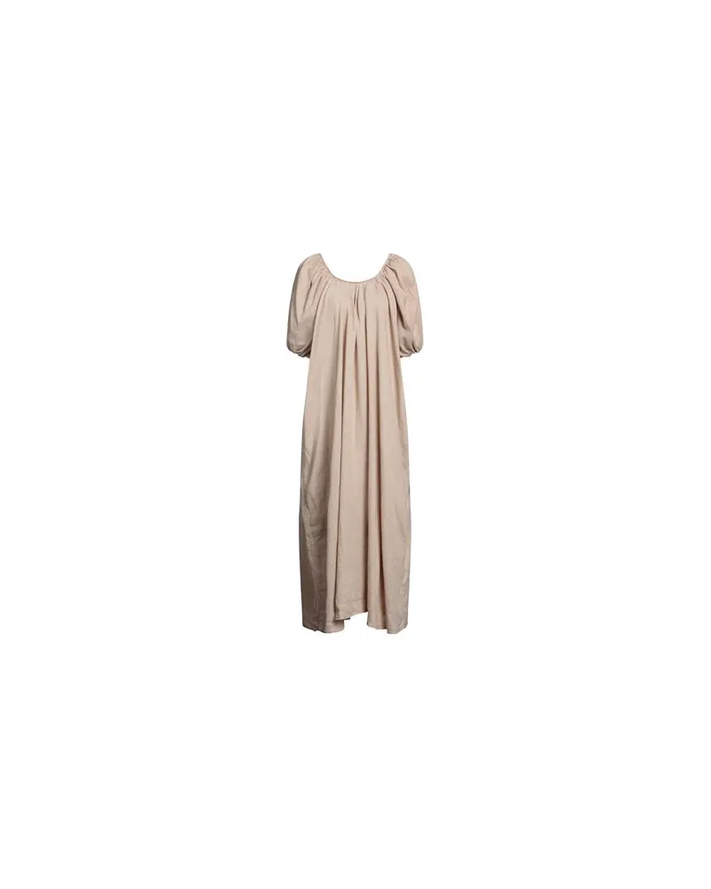 Manebí KLEIDER - Maxi-Kleiderauf YOOX.COM Sand