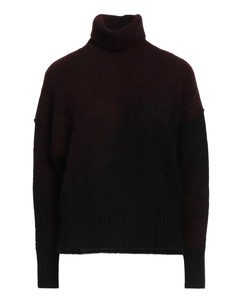 Isabel Benenato Rollkragenpullover Bordeaux