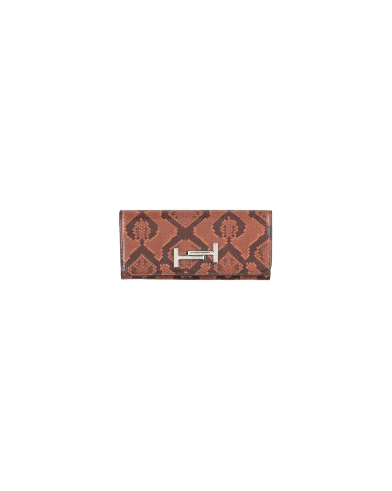 TOD'S Kleinlederwaren - Brieftaschenauf YOOX.COM Braun