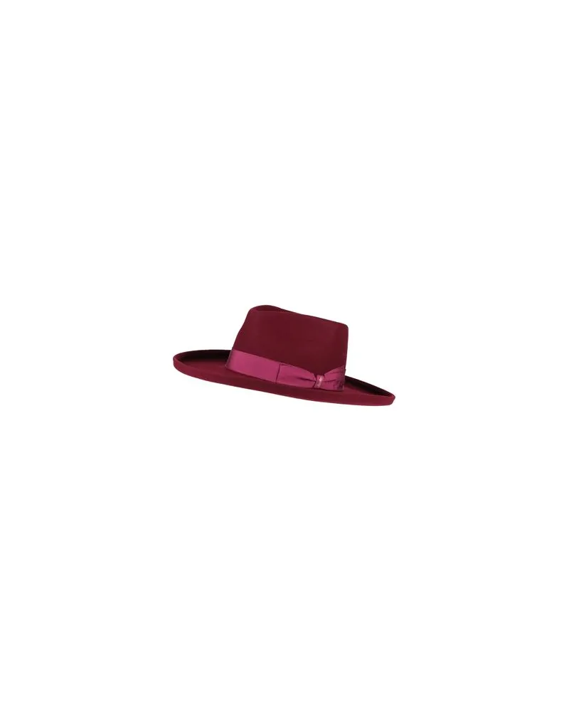 Borsalino ACCESSOIRES - Mützen & Hüteauf YOOX.COM Bordeaux