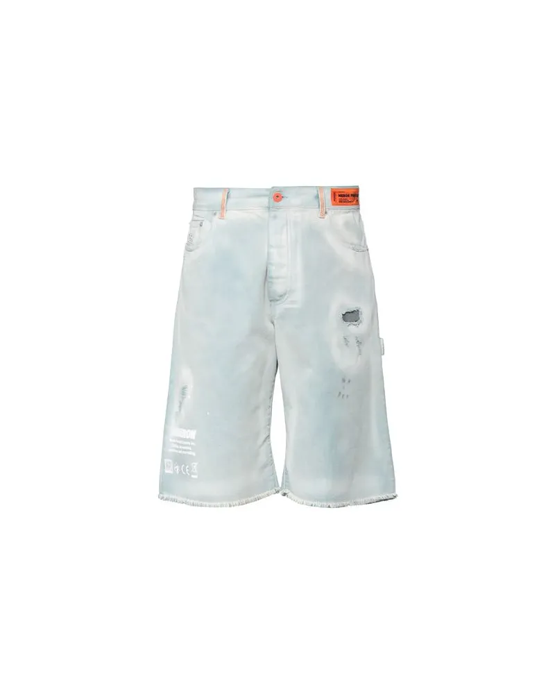 Heron Preston HOSEN & RÖCKE - Jeansshortsauf YOOX.COM Blau