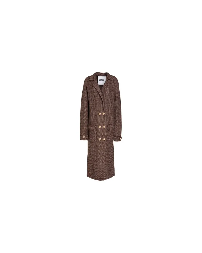 Silvian Heach JACKEN & MÄNTEL - Mäntelauf YOOX.COM Hellbraun