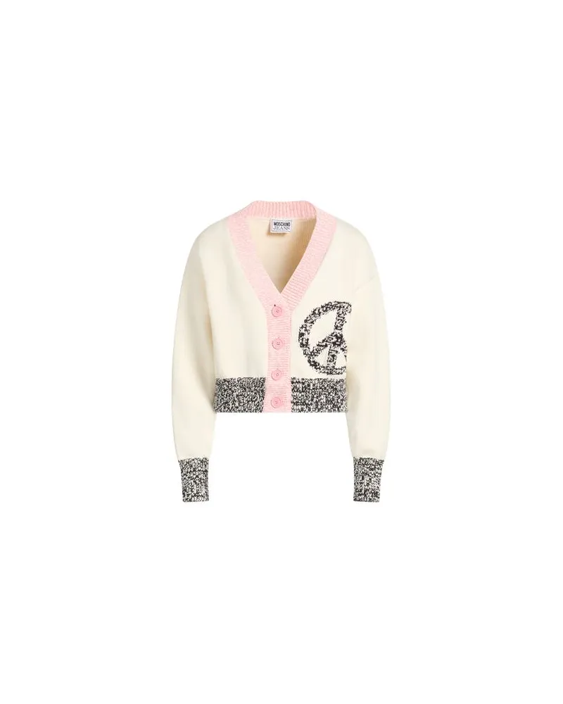 Moschino STRICKWAREN - Strickjackenauf YOOX.COM Elfenbein