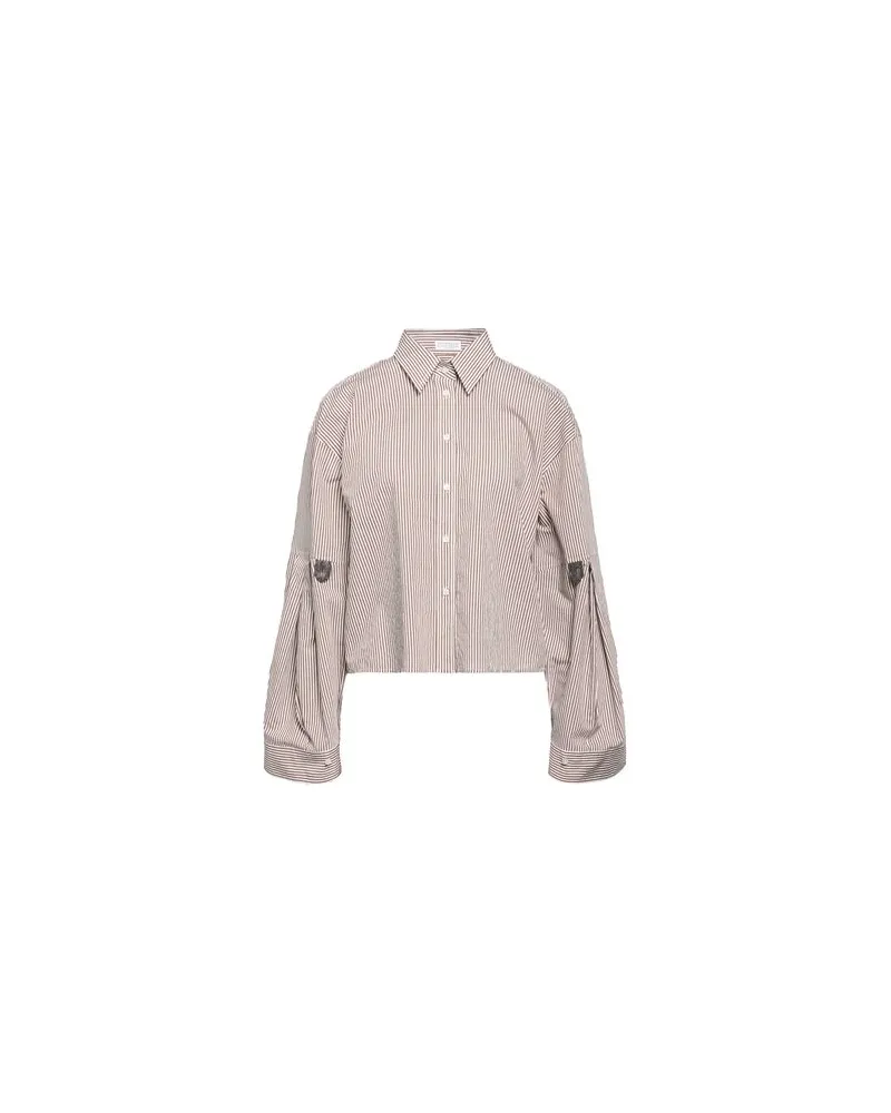 Brunello Cucinelli TOPS - Hemdenauf YOOX.COM Braun