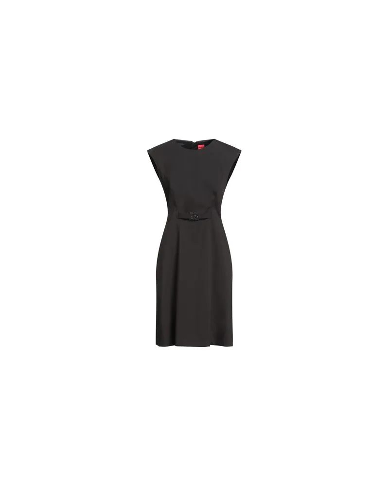 HUGO BOSS KLEIDER - Midi-Kleiderauf YOOX.COM Schwarz