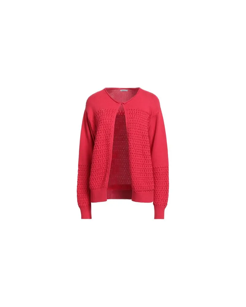 Malo STRICKWAREN - Strickjackenauf YOOX.COM Rot