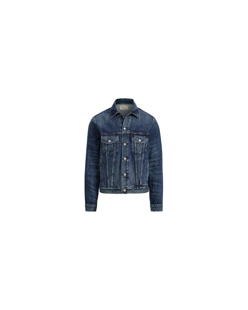 Ralph Lauren FADED DENIM TRUCKER JACKET - JACKEN & MÄNTEL - Jeansjacken/Mäntelauf YOOX.COM Blau