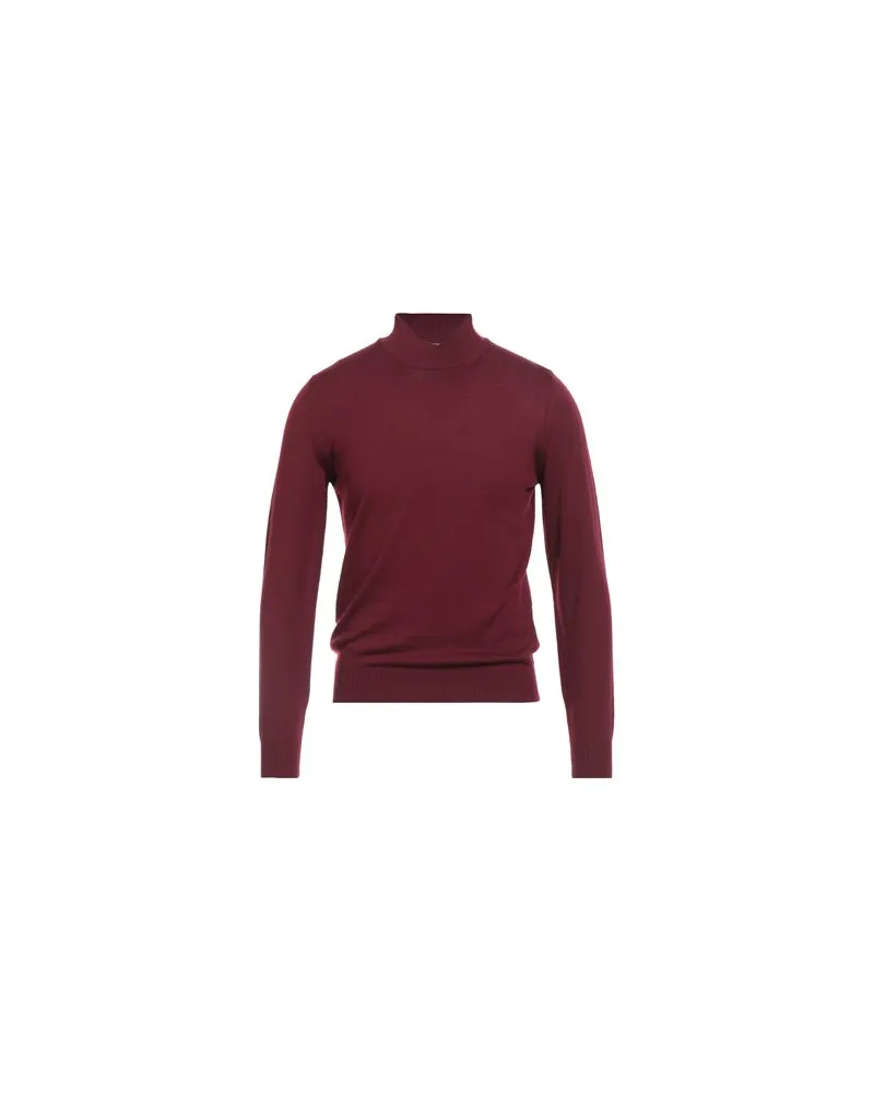 Luigi Borrelli STRICKWAREN - Rollkragenpulloverauf YOOX.COM Bordeaux