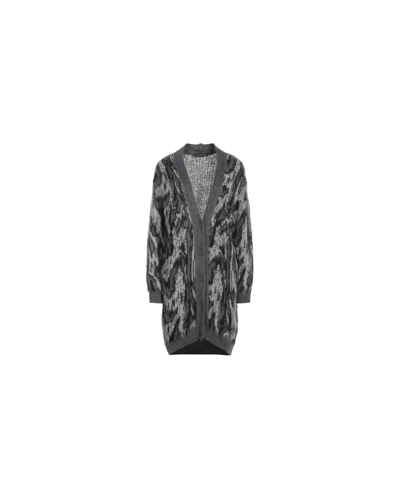 Icona By Kaos STRICKWAREN - Strickjackenauf YOOX.COM Grau