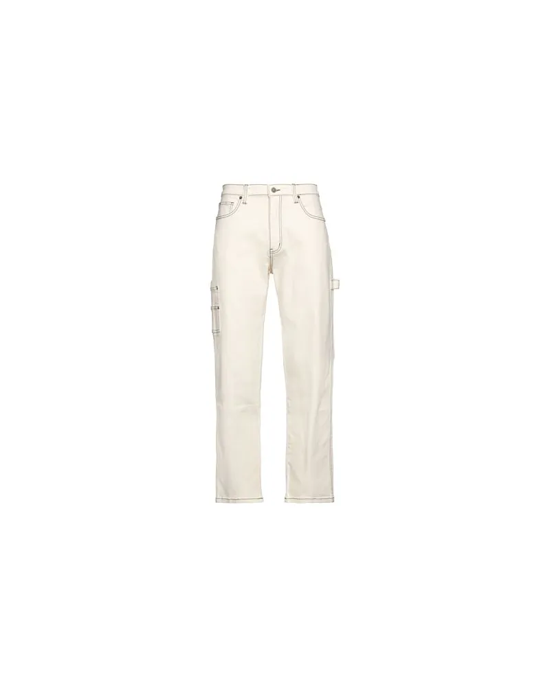 Guess HOSEN & RÖCKE - Jeanshosenauf YOOX.COM Elfenbein