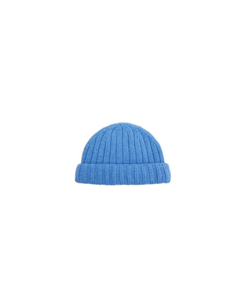 8 by Yoox RECYCLED WOOL SAILOR BEANIE  - ACCESSOIRES - Mützen & Hüteauf YOOX.COM Azurblau