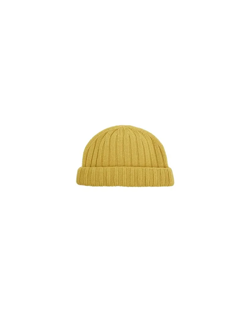 8 by Yoox RECYCLED WOOL SAILOR BEANIE  - ACCESSOIRES - Mützen & Hüteauf YOOX.COM Senf