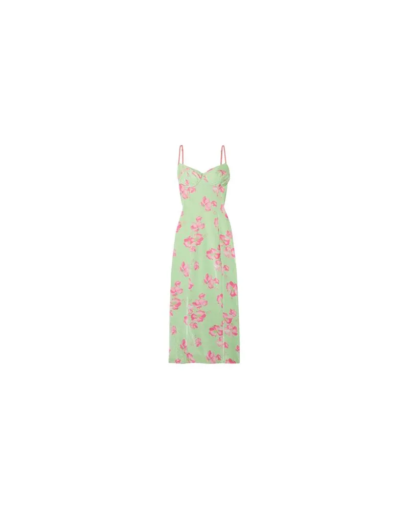 LoveShackFancy KLEIDER - Midi-Kleiderauf YOOX.COM Säuregrün