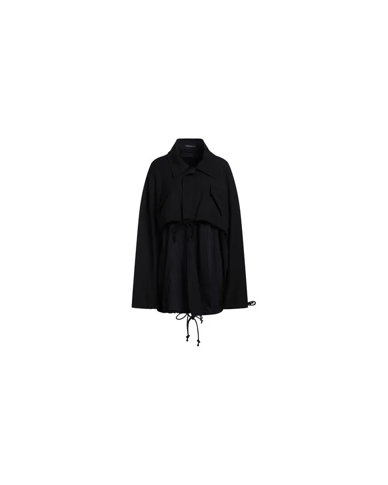 Yohji Yamamoto JACKEN & MÄNTEL - Jacken, Mäntel & Trenchcoatsauf YOOX.COM Schwarz