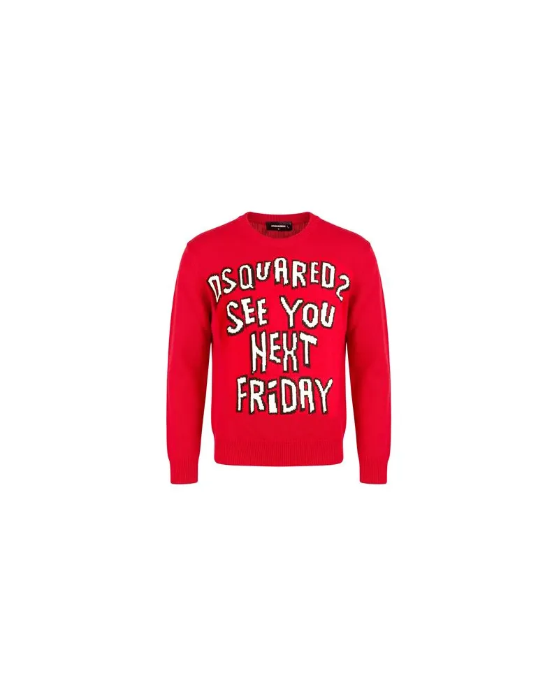 Dsquared2 STRICKWAREN - Pulloverauf YOOX.COM Rot