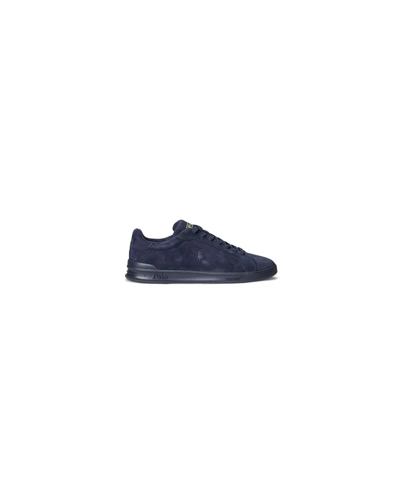 Ralph Lauren HERITAGE COURT II SUEDE SNEAKER  - SCHUHE - Sneakersauf YOOX.COM Nachtblau