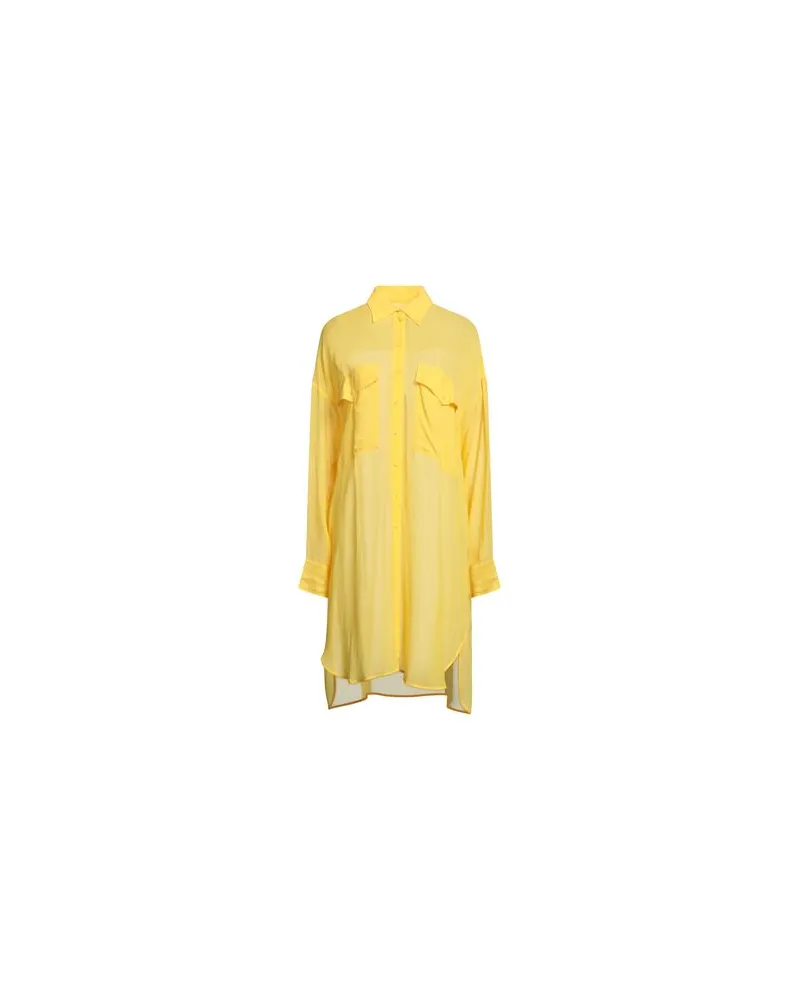 FISICO-Cristina Ferrari KLEIDER - Midi-Kleiderauf YOOX.COM Gelb