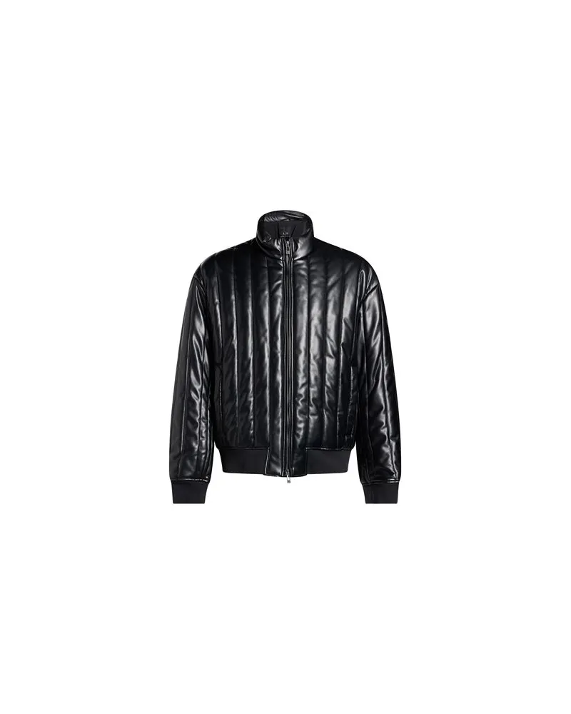 Armani Exchange JACKEN & MÄNTEL - Pufferjacken & Daunenjackenauf YOOX.COM Schwarz