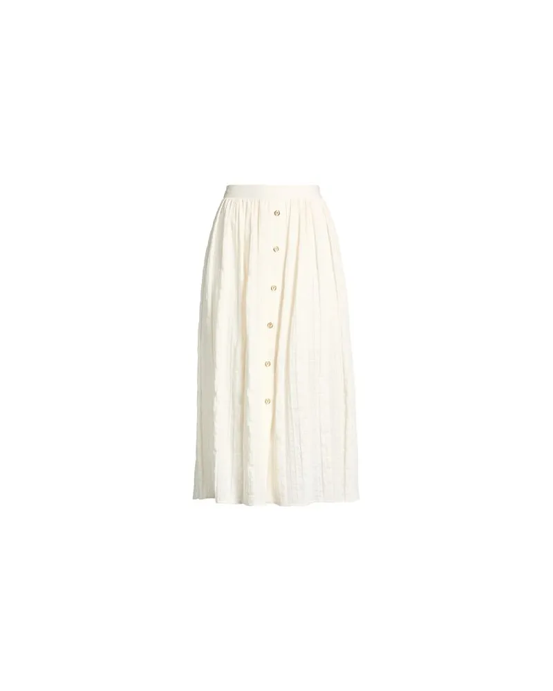 Twin-Set HOSEN & RÖCKE - Midi-Röckeauf YOOX.COM Cremeweiß