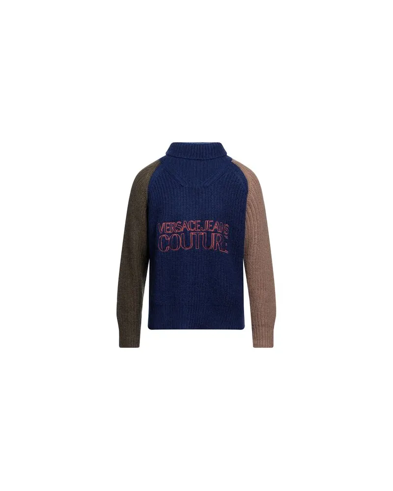 Versace Jeans STRICKWAREN - Rollkragenpulloverauf YOOX.COM Blau