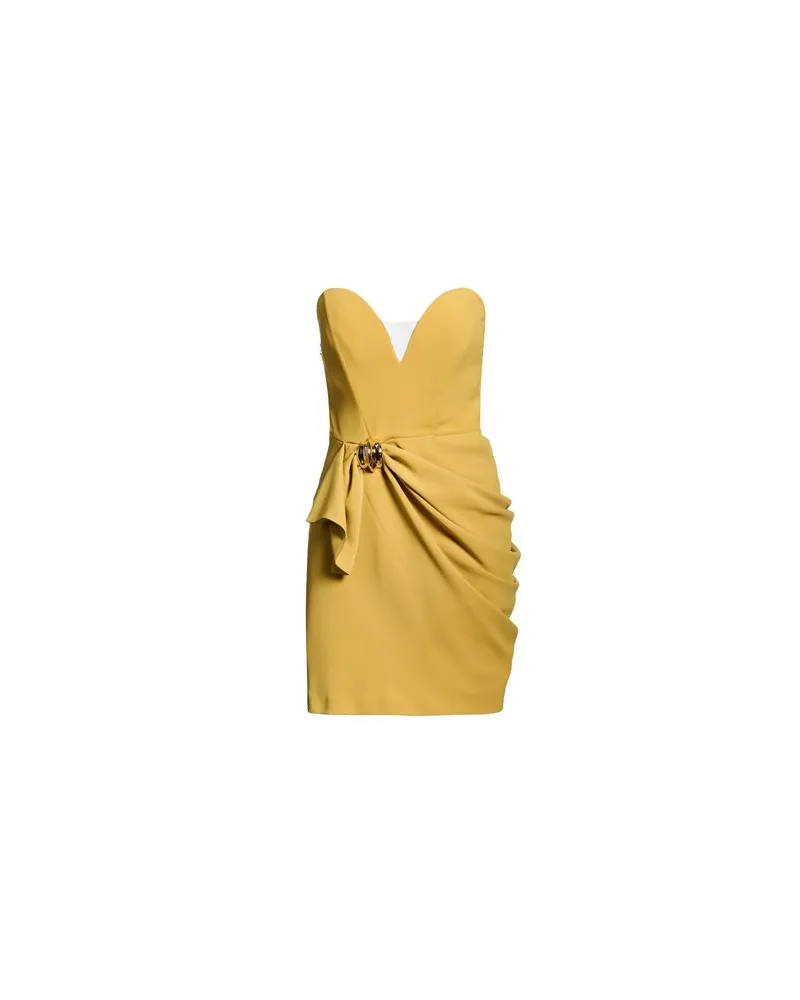 Elisabetta Franchi KLEIDER - Mini-Kleiderauf YOOX.COM Senf
