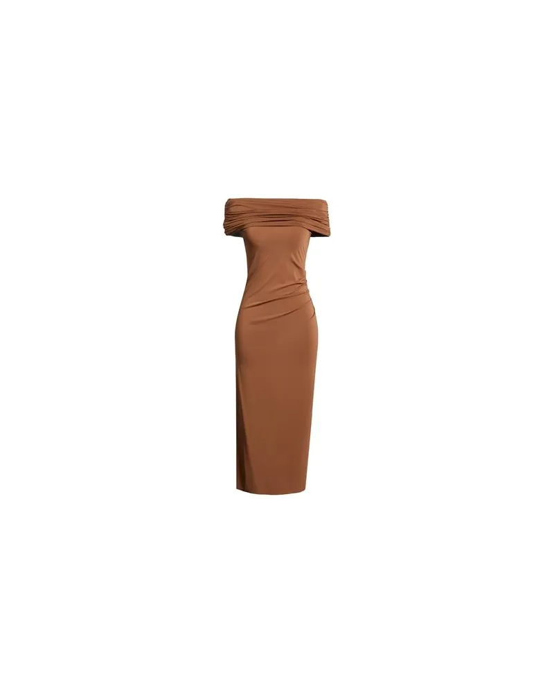 Kaos KLEIDER - Maxi-Kleiderauf YOOX.COM Kamel