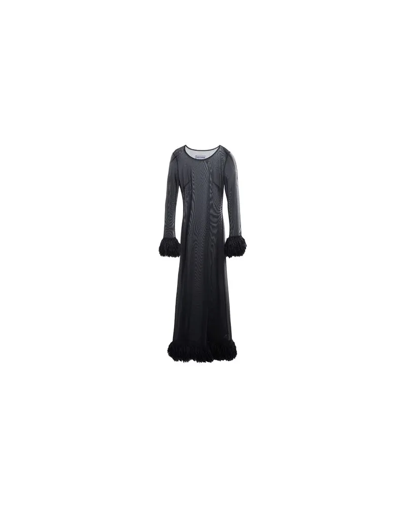 Marine Serre KLEIDER - Maxi-Kleiderauf YOOX.COM Schwarz