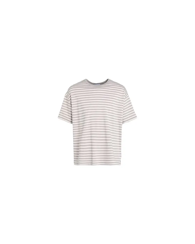 Ninety Percent PETAL PINK AND TAUPE STRIPE TEE  - TOPS - T-shirtsauf YOOX.COM Hellrosa