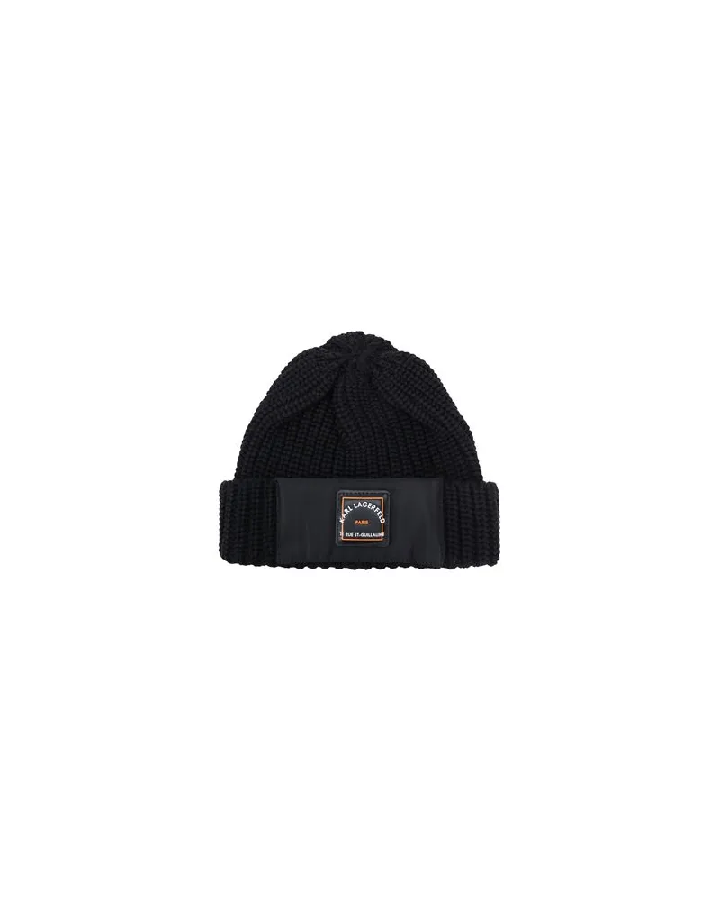Karl Lagerfeld RSG KNIT BEANIE  - ACCESSOIRES - Mützen & Hüteauf YOOX.COM Schwarz