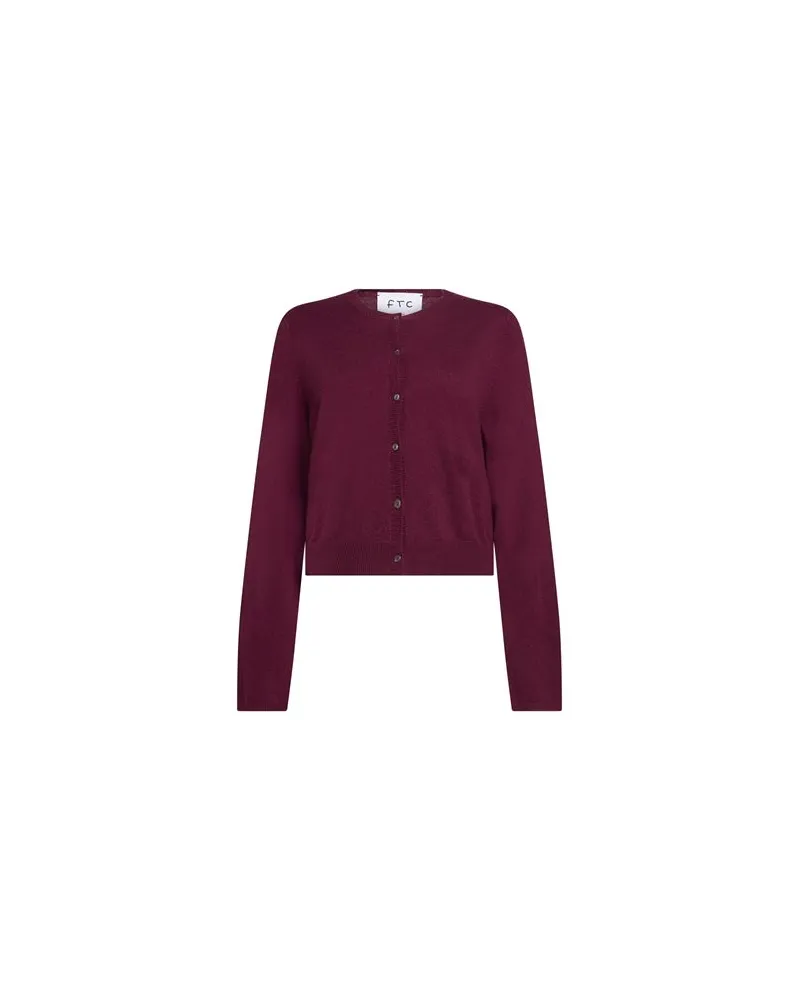 FTC Cashmere STRICKWAREN - Strickjackenauf YOOX.COM Pflaume
