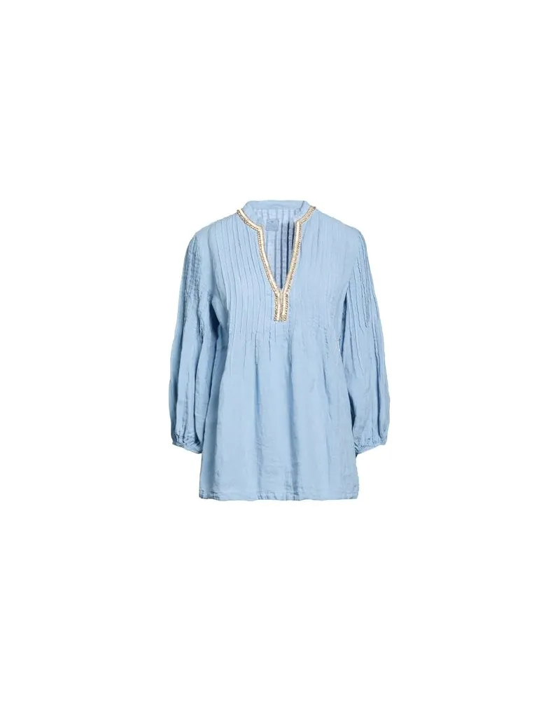 120% Lino TOPS - Topsauf YOOX.COM Taubenblau