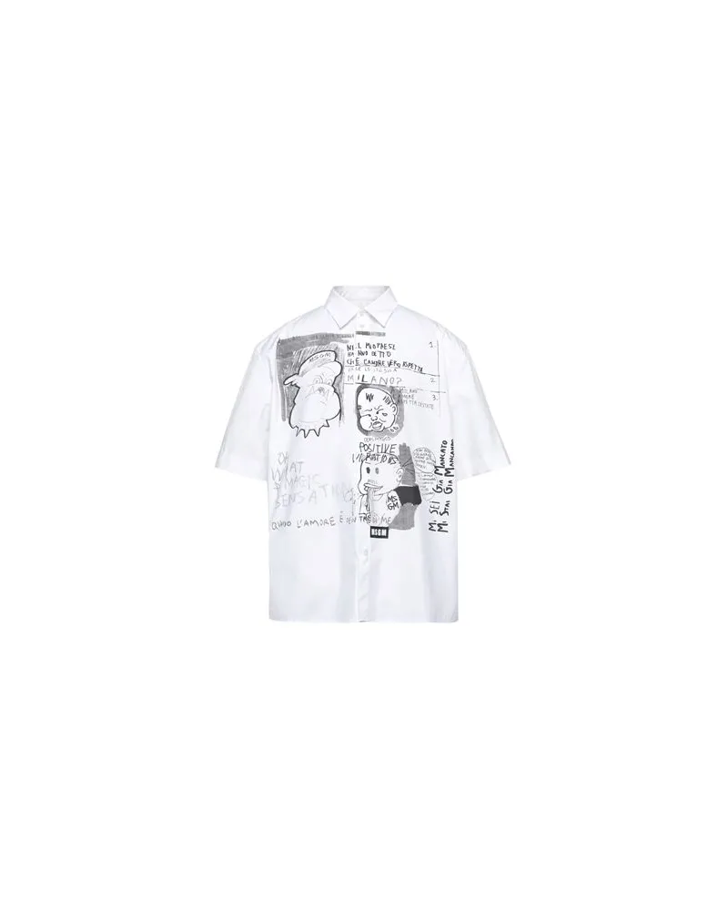 MSGM TOPS - Hemdenauf YOOX.COM Weiß