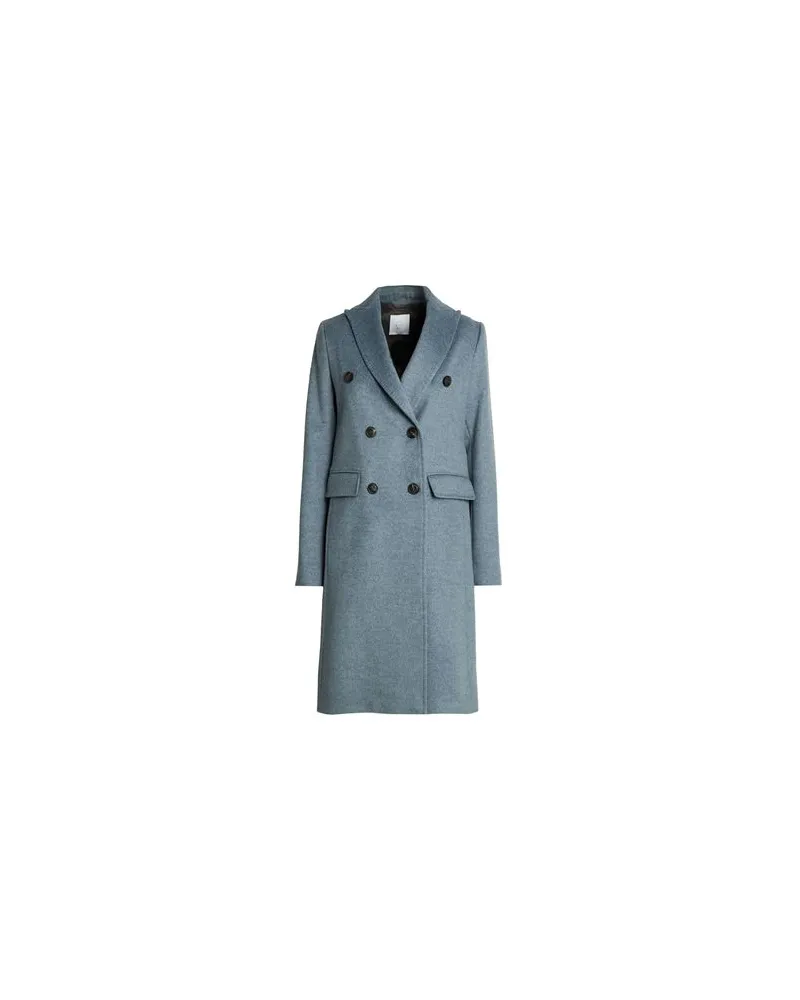 Eleventy JACKEN & MÄNTEL - Mäntelauf YOOX.COM Taubenblau