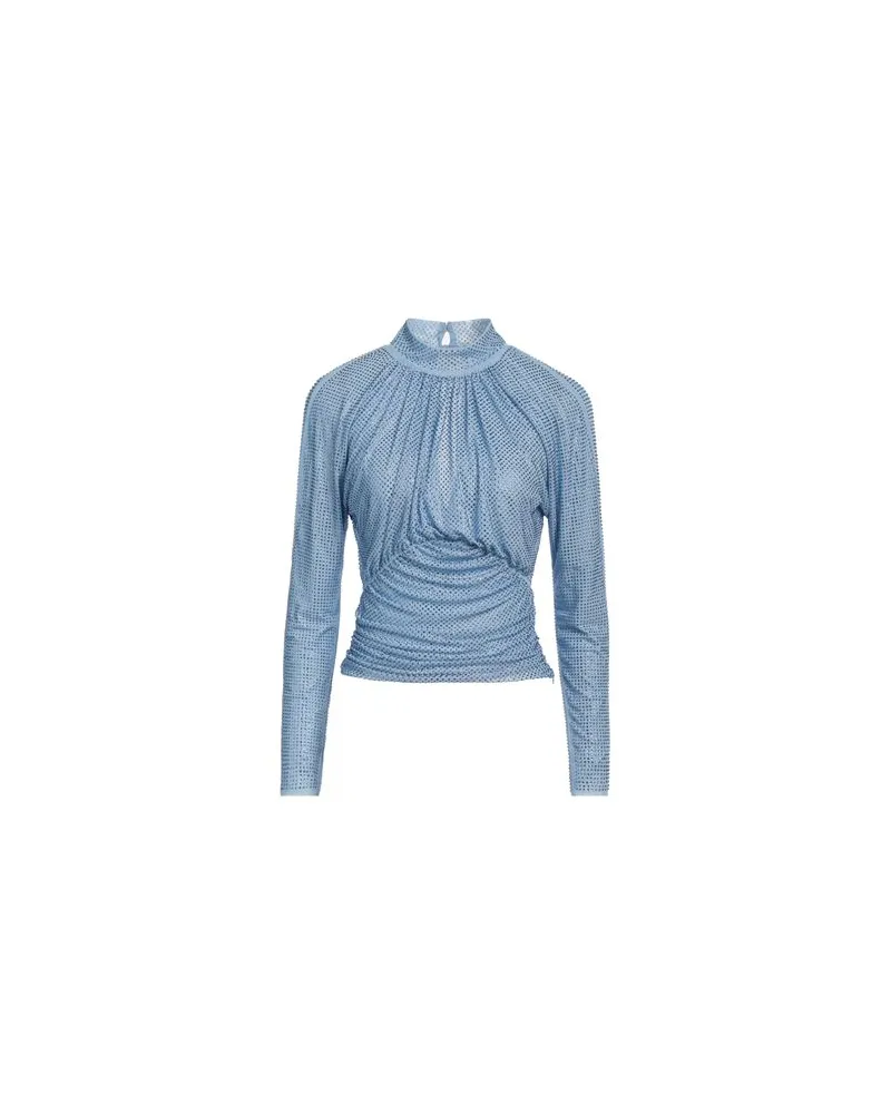 Self-Portrait TOPS - Topsauf YOOX.COM Hellblau