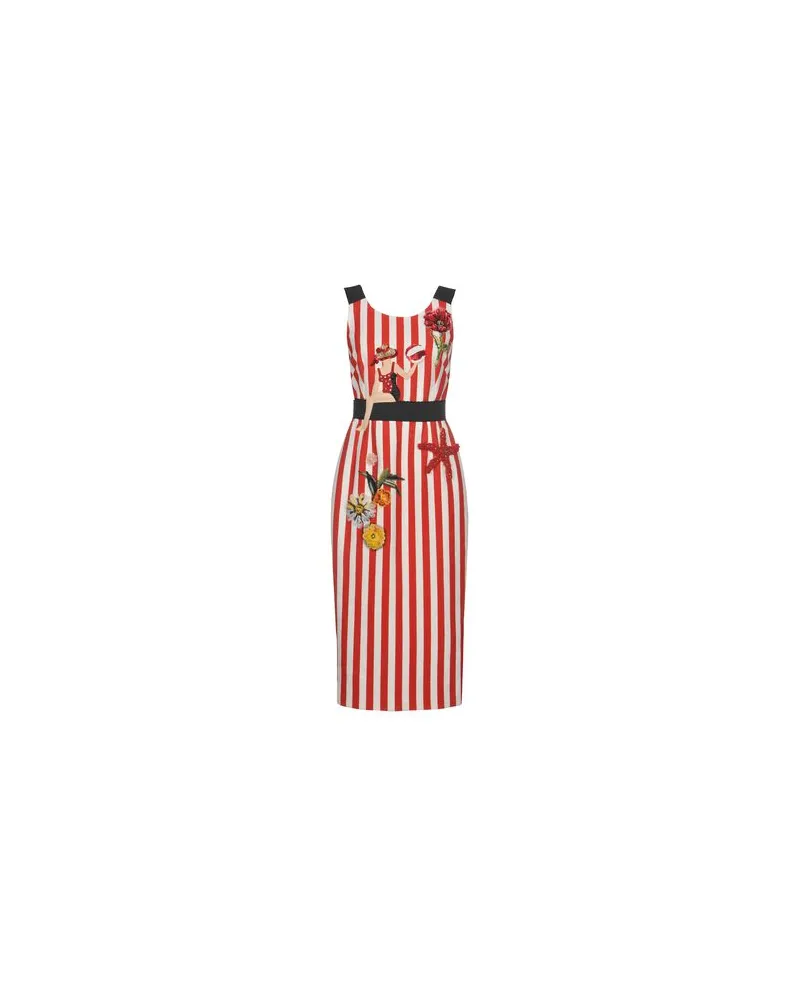 Dolce & Gabbana KLEIDER - Midi-Kleiderauf YOOX.COM Rot