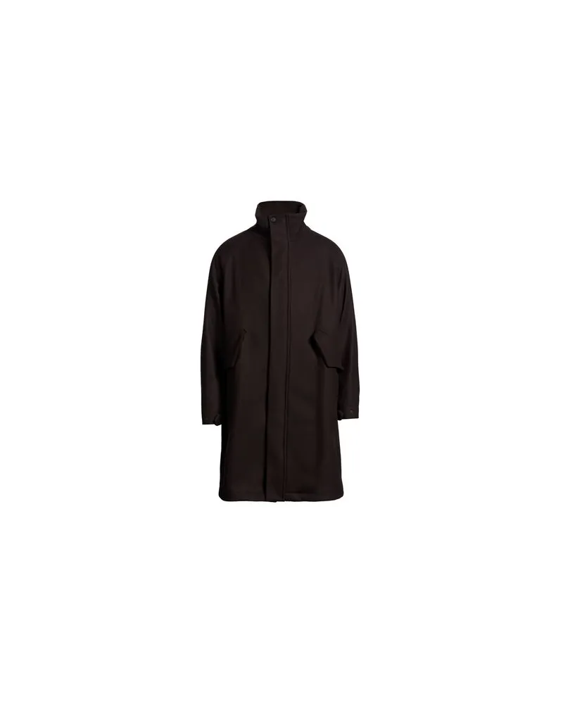 Hevò JACKEN & MÄNTEL - Mäntelauf YOOX.COM Dunkelbraun