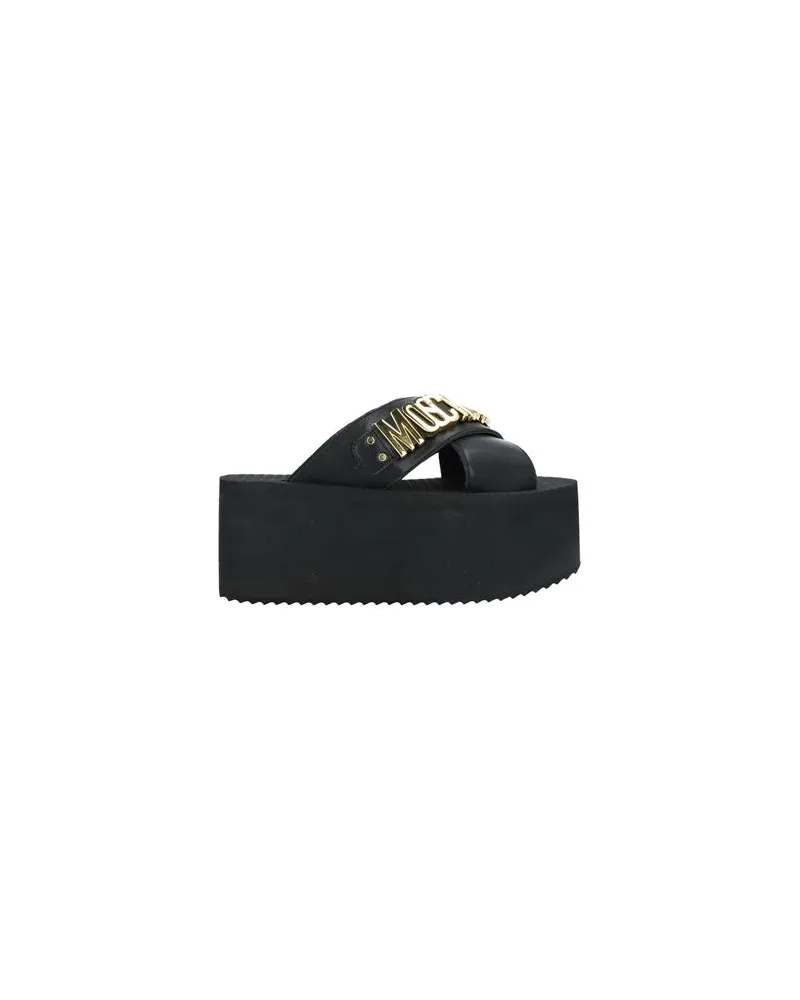 Moschino SCHUHE - Sandalenauf YOOX.COM Schwarz