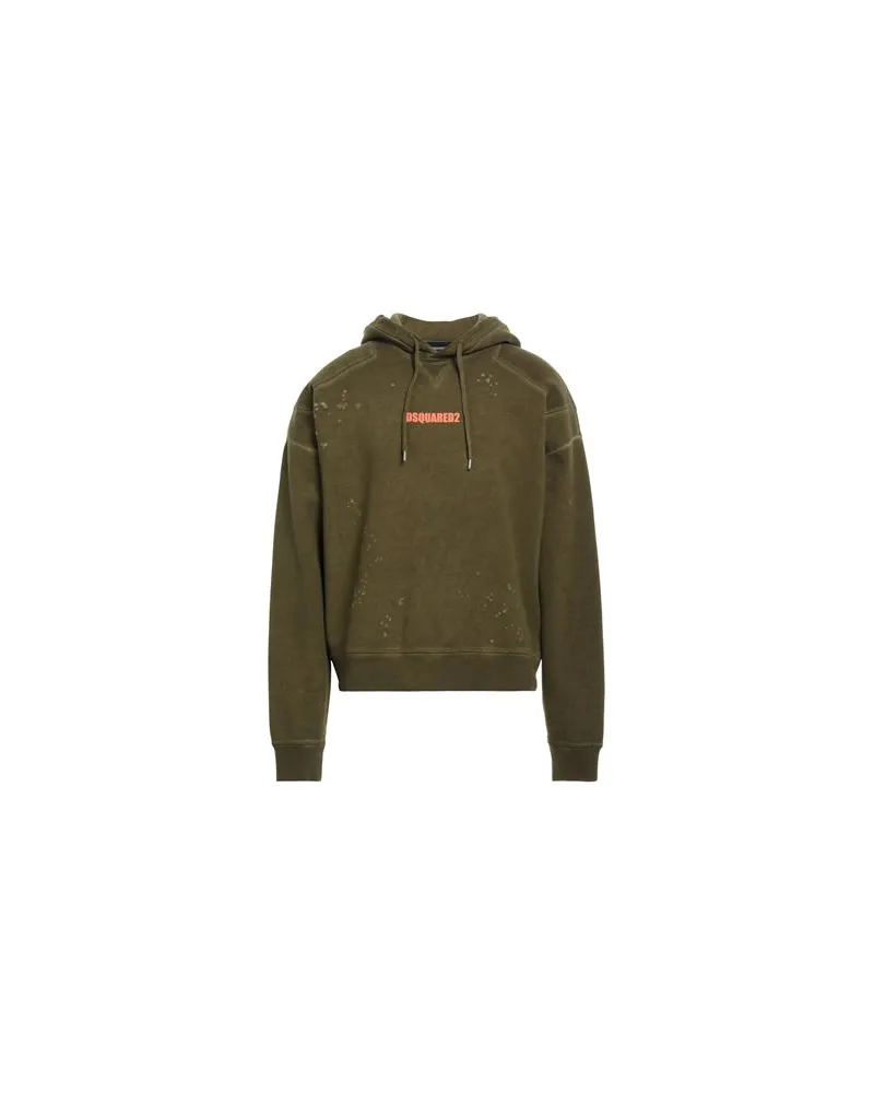 Dsquared2 TOPS - Sweatshirtsauf YOOX.COM Militärgrün