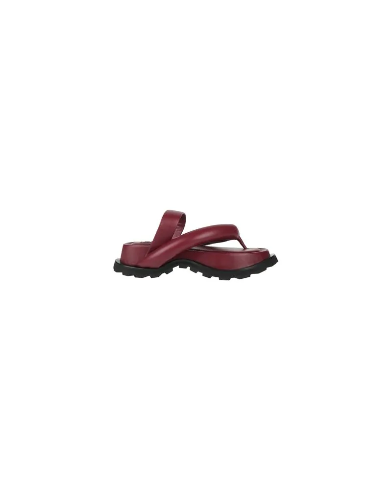 Jil Sander SCHUHE - Zehentrennerauf YOOX.COM Bordeaux