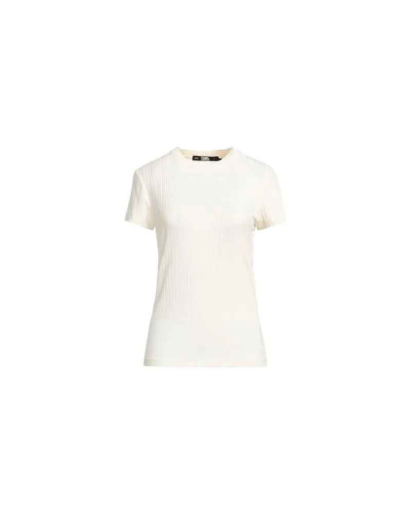 Karl Lagerfeld TOPS - T-shirtsauf YOOX.COM Cremeweiß
