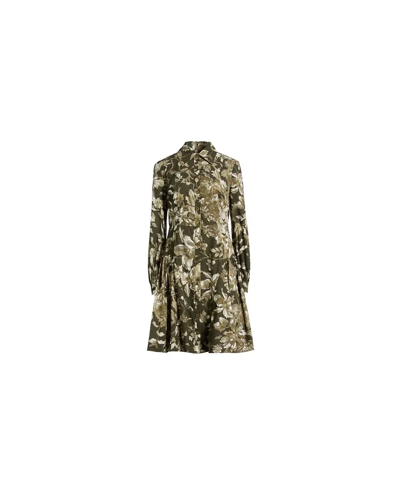 Erdem KLEIDER - Midi-Kleiderauf YOOX.COM Militärgrün