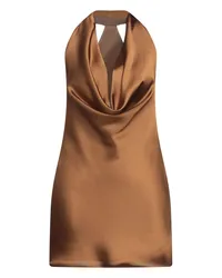 Norma Kamali Mini-Kleid Bronze