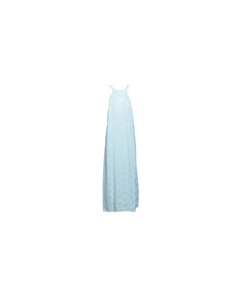 Ganni KLEIDER - Maxi-Kleiderauf YOOX.COM Himmelblau