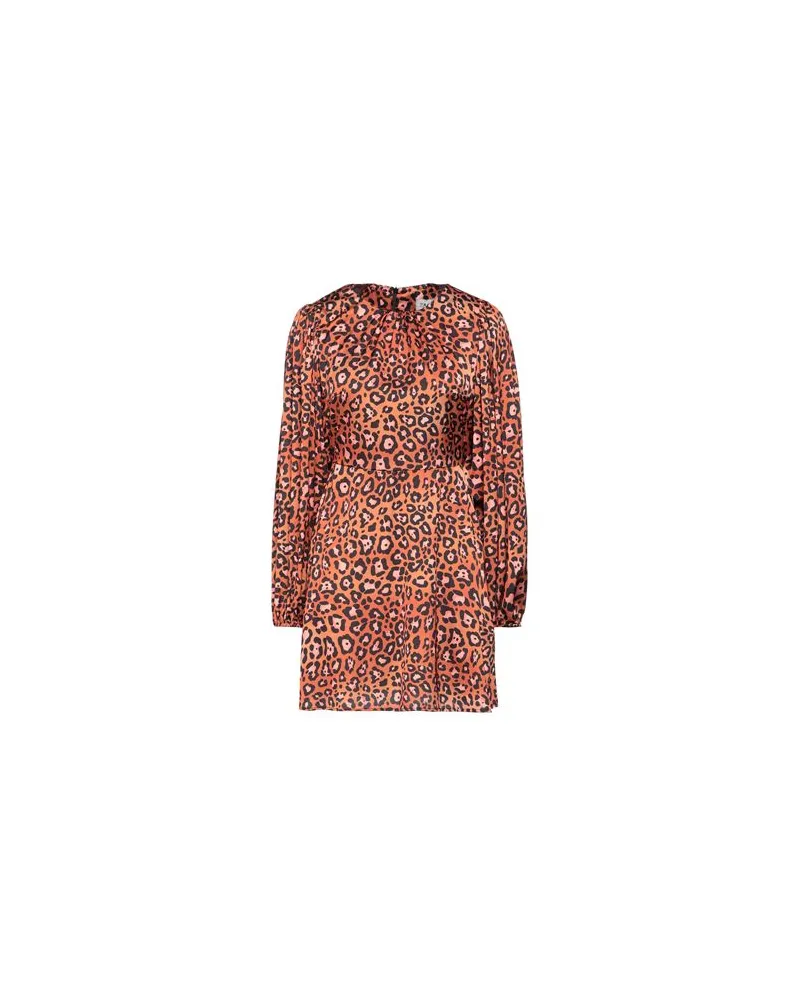 BERNA KLEIDER - Mini-Kleiderauf YOOX.COM Rostrot